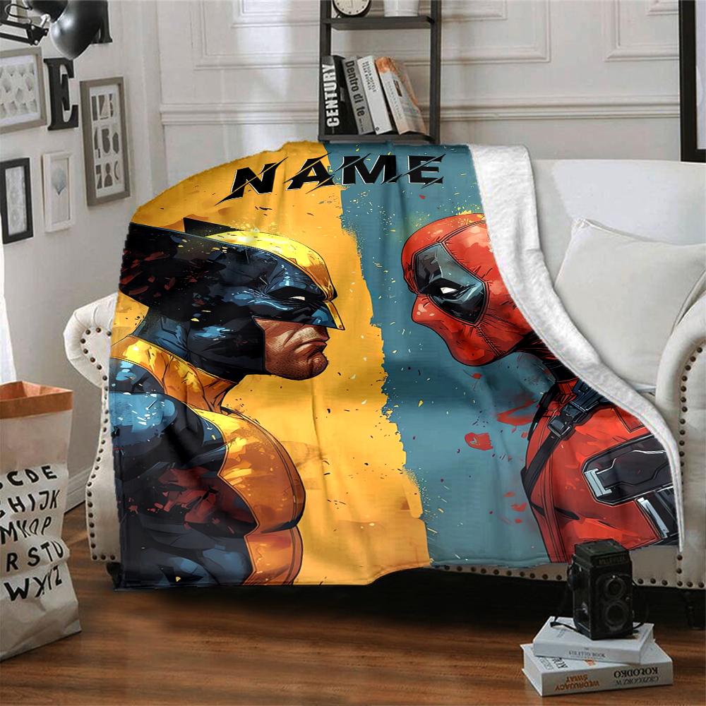 Custom Name "Powerful Magic Unleashed" Blanket for Couch & Bed, Plush Cozy Fuzzy Blanket Super Soft & Warm Blankets for Fall and Winter. 0908210