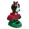 Swinging Solar Doll Car Ornament Funny Dog Figurines Car Dashboard Toys Shaking Head Doll Car Interior Decorations