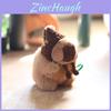 Portachiavi Peluche Capibara Giocattolo Animale di Peluche Imbottito Cotone PP Peluche Corto Ciondolo per Borsa Regalo per Bambini