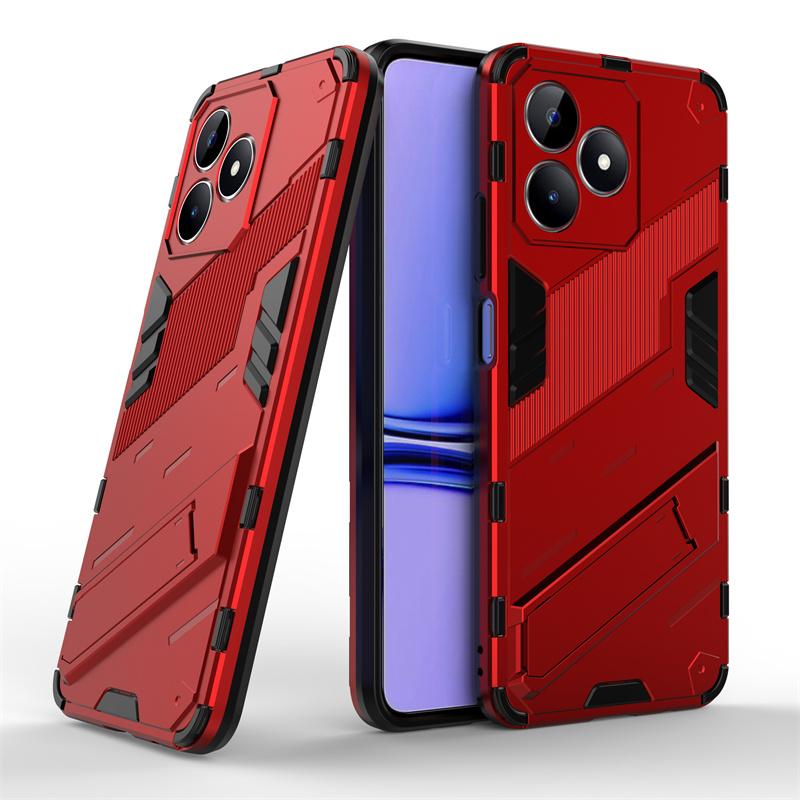For OPPO Realme C51 Cover Case Realme C51 Capas Shockproof Armor Phone Bumper Kickstand Back Holder Cover Realme C 51 C51 Fundas
