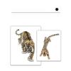 European and American Exaggerated Heavy Industry Animal Tiger Brooch, Large Size, Alloy Diamond Inlaid, Tiger Chest Flower Brooch