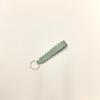 Leather Wave Edge Key Ring Holder 1Pcs Wavy Scalloped Design Soft Keychain Stylish Bag Pendant for Travel Outdoor Use