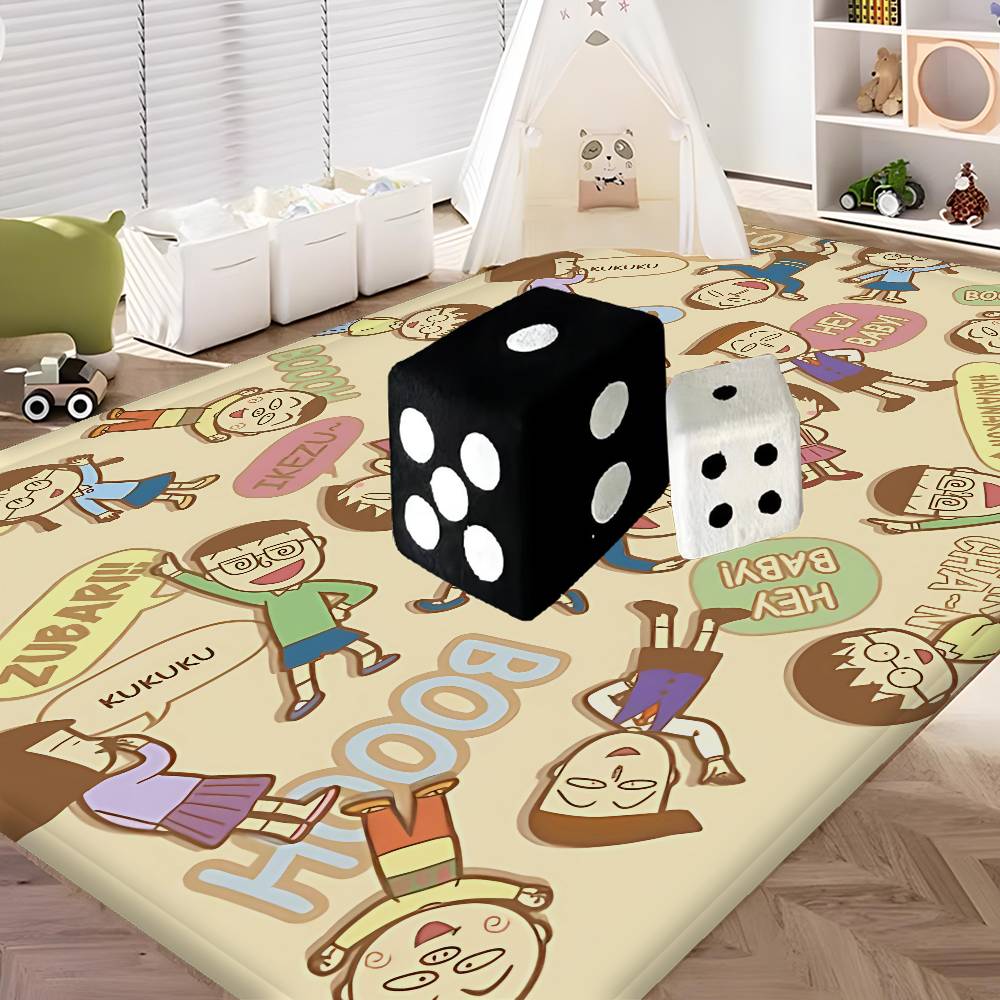 Catoon Chibi Maruko Chan Bathroom Mat Anti-slip Absorb Water Long Strip Cushion Bedroon Mat Welcome Doormat