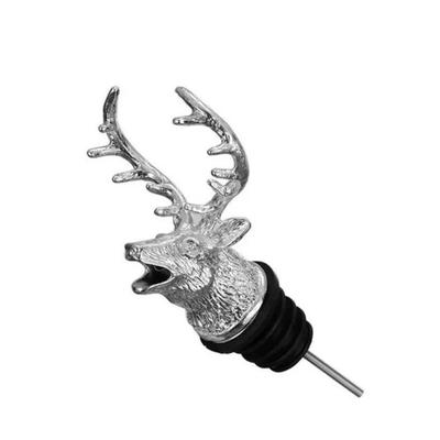 Wine Pourer Wine Deer Head Pourer for Champagne Bottle Pourer Stainless Steel Pourer for Party Bar Accessories