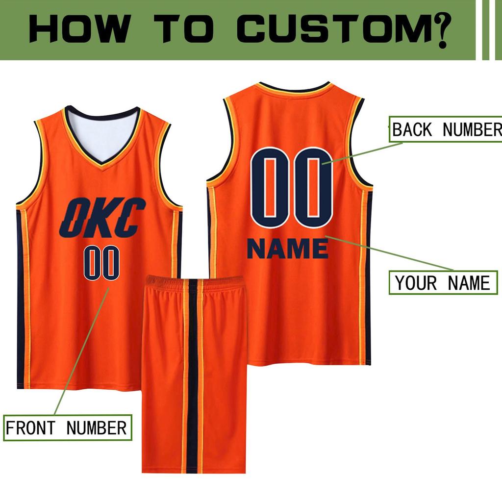 Basketball Name/NumberCustom Clothes Kids Basketball Suit Classic Tops + Pants Basketball Jerseys Suit Set