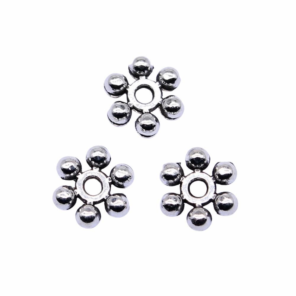 Caps Beaded Edge Spacer Beads Antique Style For DIY Jewelry Projects