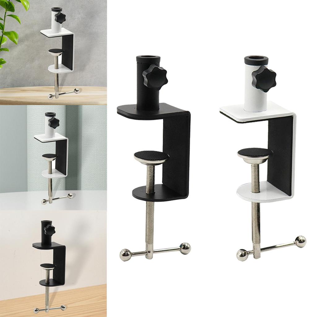 Table Mount Clamp Protective Sturdy with Adjustable Screw Shockproof Anti Scratch Practical Arm Stand Holder for Monitor Cameras