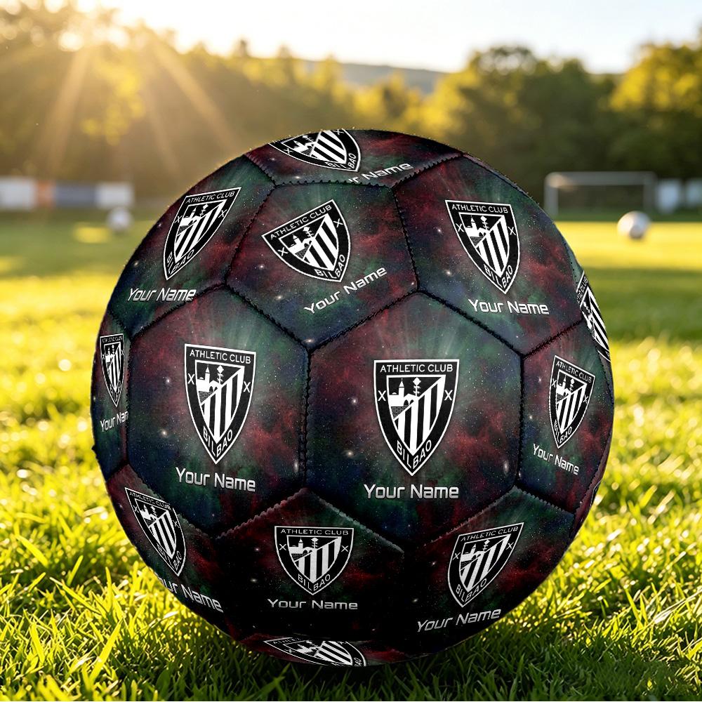 Personalized Size 5 Football Athletic Bilbao Football Pattern Outdoor Game Sports Ball Gift
