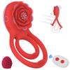 Silicone Vibrating Cock Ring Clitoris Stimulator Male Penis Ring Massager 7 Vibration Modes Adult