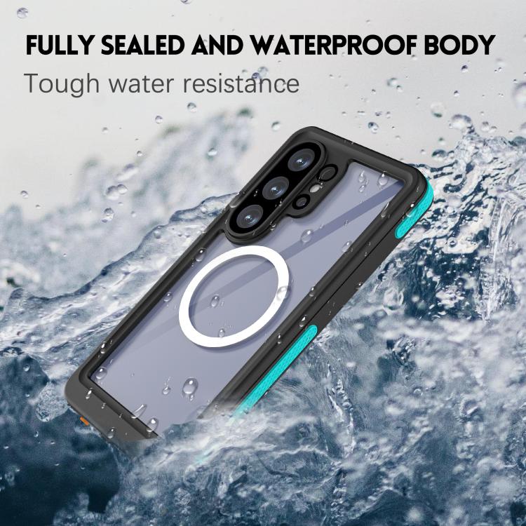 V-Serie IP68 Wasserdichte Magnetische Handyhülle Für Samsung Galaxy S26 Ultra 5G, PC+TPU Stoßfest Staubdicht Integrierter Displayschutz Schutzhülle