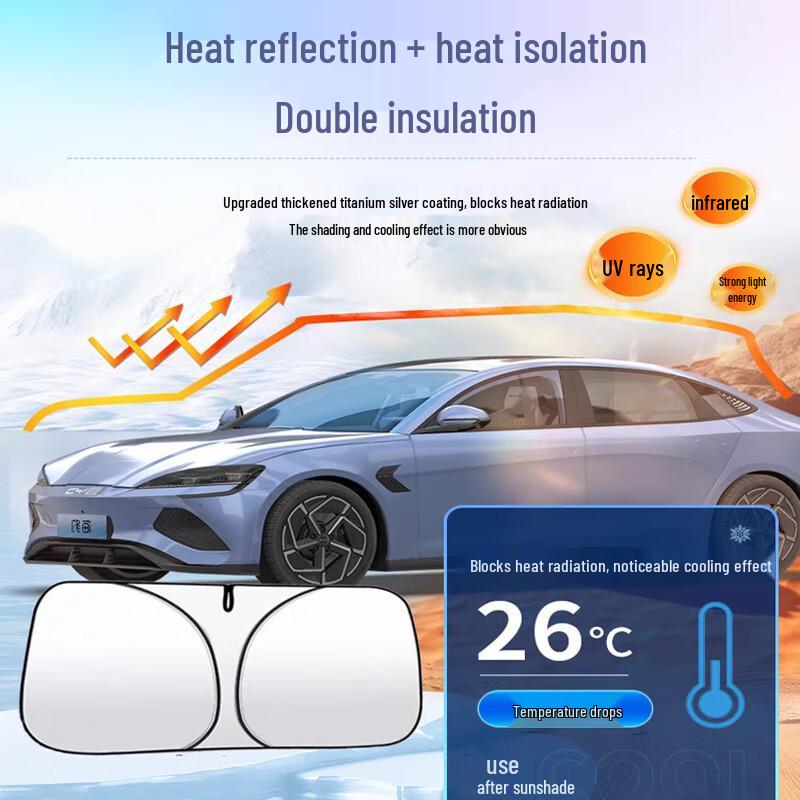 Changan CS Series Car Sunshade: Windshield Protection & Heat Insulation Umbrella (CS55, CS75, Eado, CS35)