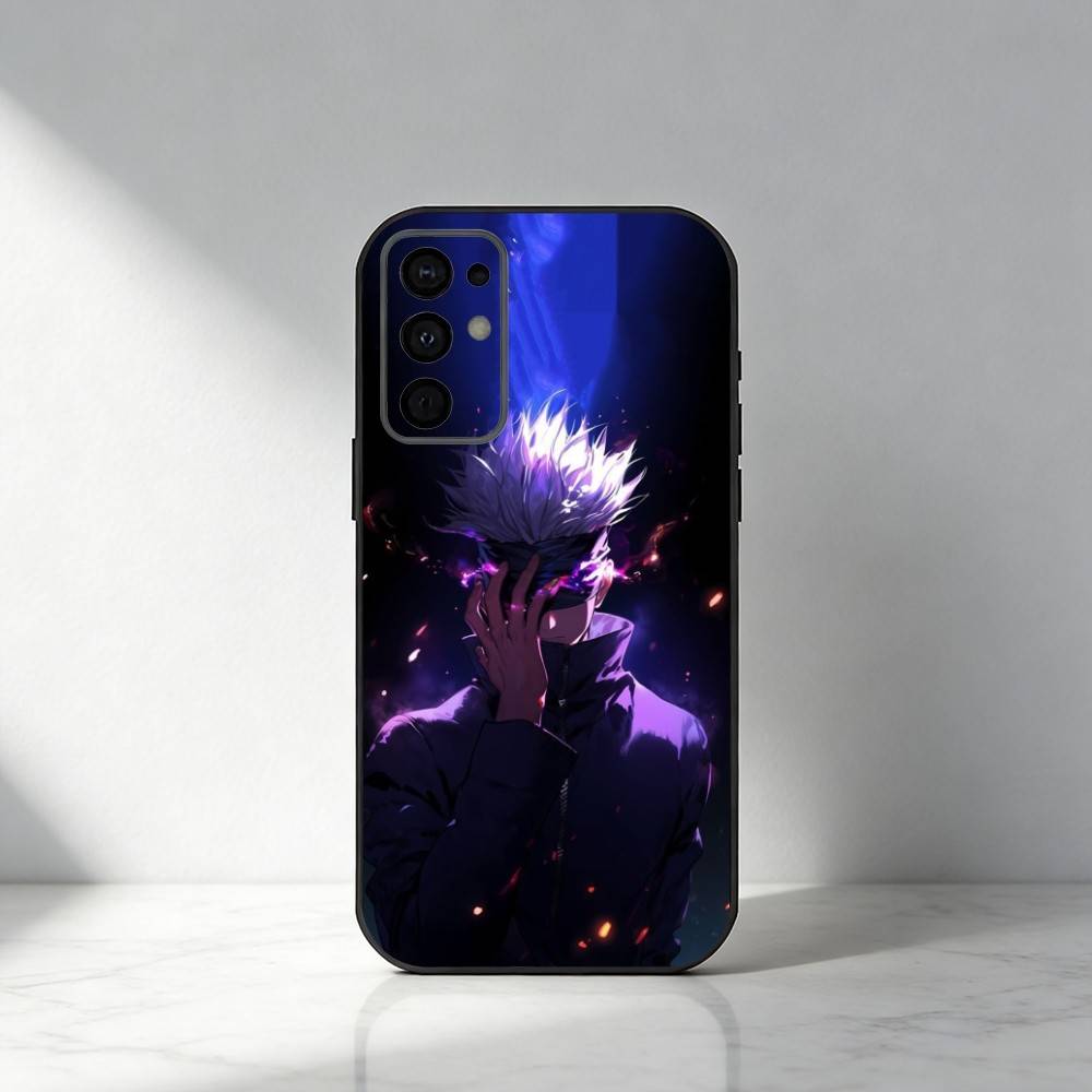 Hot-Blood Gojo Satoru J-Jujutsu Kaisen Phone Case For Samsung S25,S24,S21,S22,S23,S30,Ultra,S20,Plus,Fe,Note,5G Black Cover