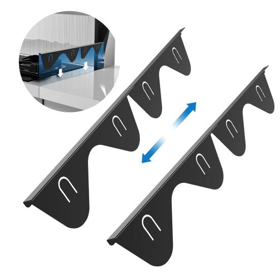 Yousheng 2Pcs Stove Gap Cover Stainless Steel Stove Gap Filler for Oven And Countertop Heat Resistant Kitchen Oven Counter Side Gap Filler Stovetop