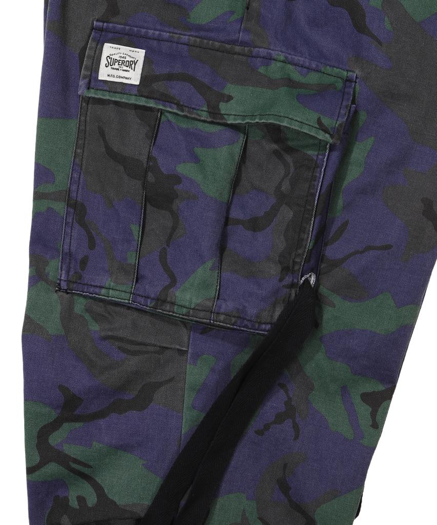 Syupeodeulai Camo Weite Fallschirmhose Lila