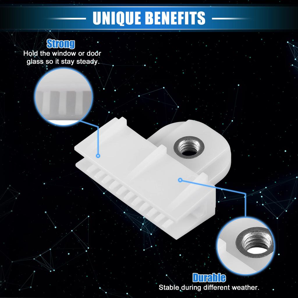 uxcell 2pcs Window Door Glass Channel Retainer Clip Glass Regulator Holder Sash Clip Universal