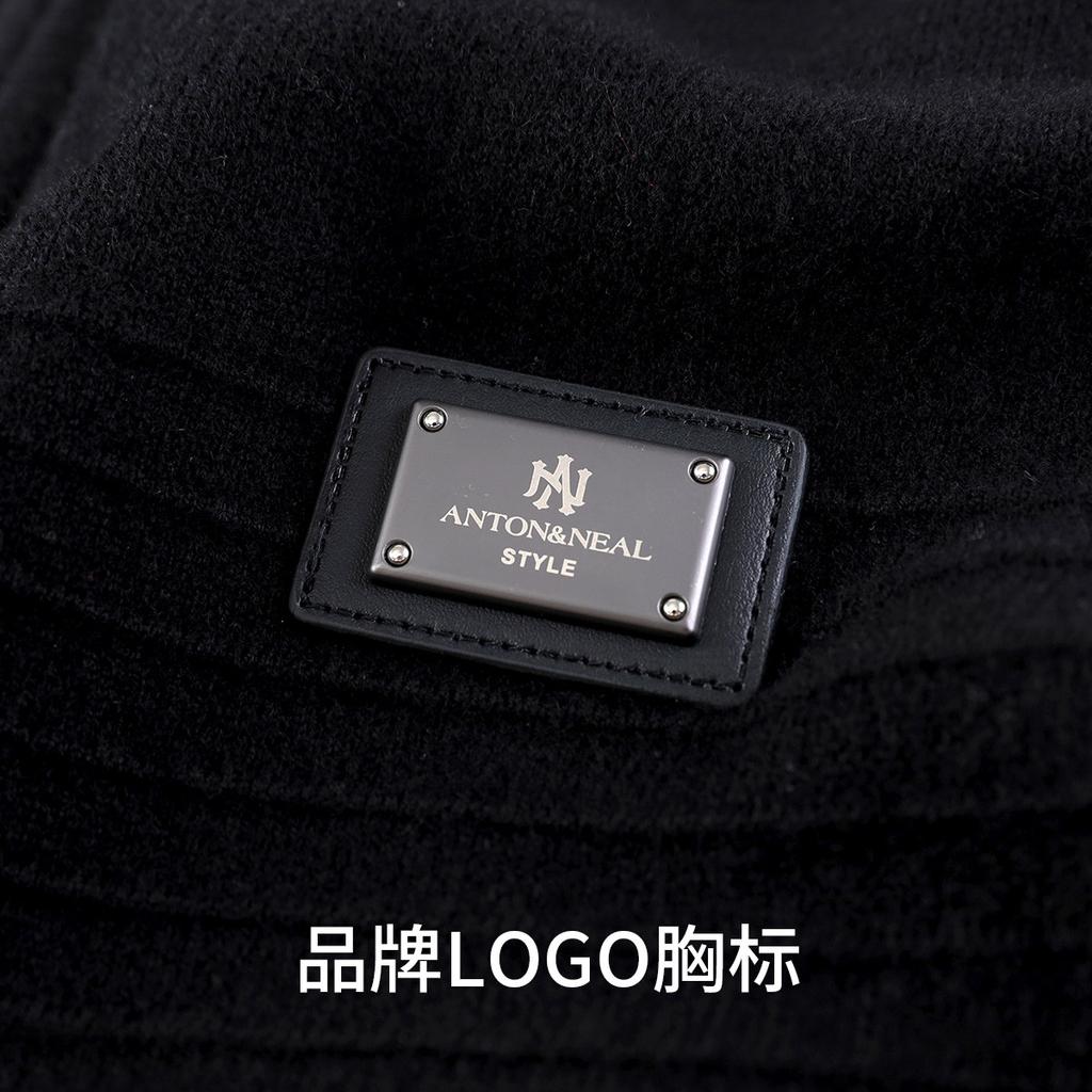 100% Sheep Wool Thick and Warm Pure Wool Cardigan Men's Comfortable Casual Knitted Sweater Coat