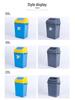 Outdoor Square Flip-Top Trash Bin for Kitchen and Campus Sanitation