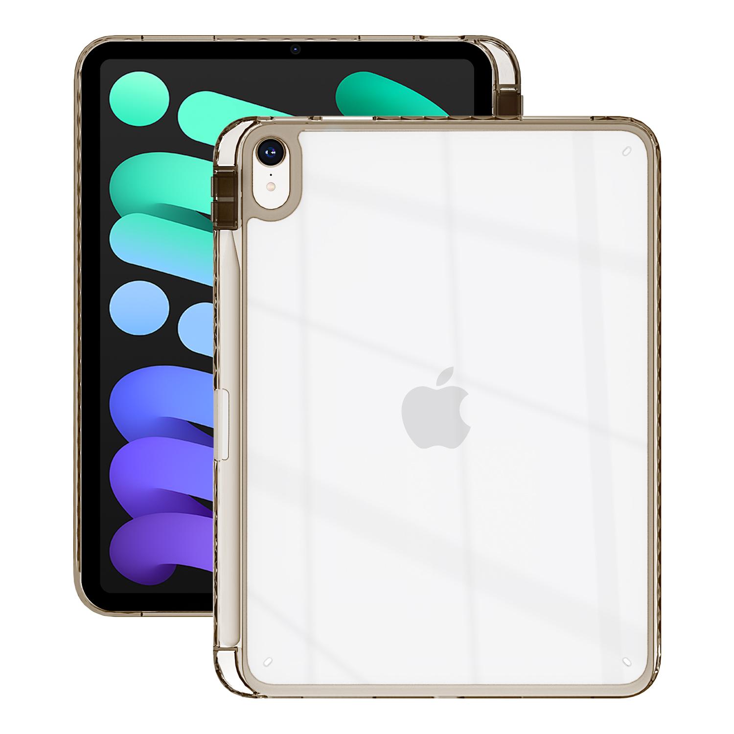 

For iPad mini (2024)/(2021) Case Clear TPU Tablet Protective Cover with Pen Slot E