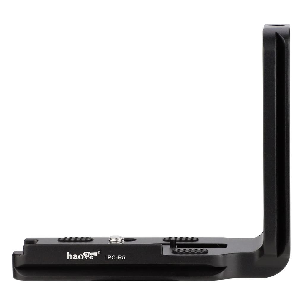 Haoge LPC-R5 L-Bracket for Canon EOS R5/R6 Camera, Arca-Style Compatible Quick Release Plate