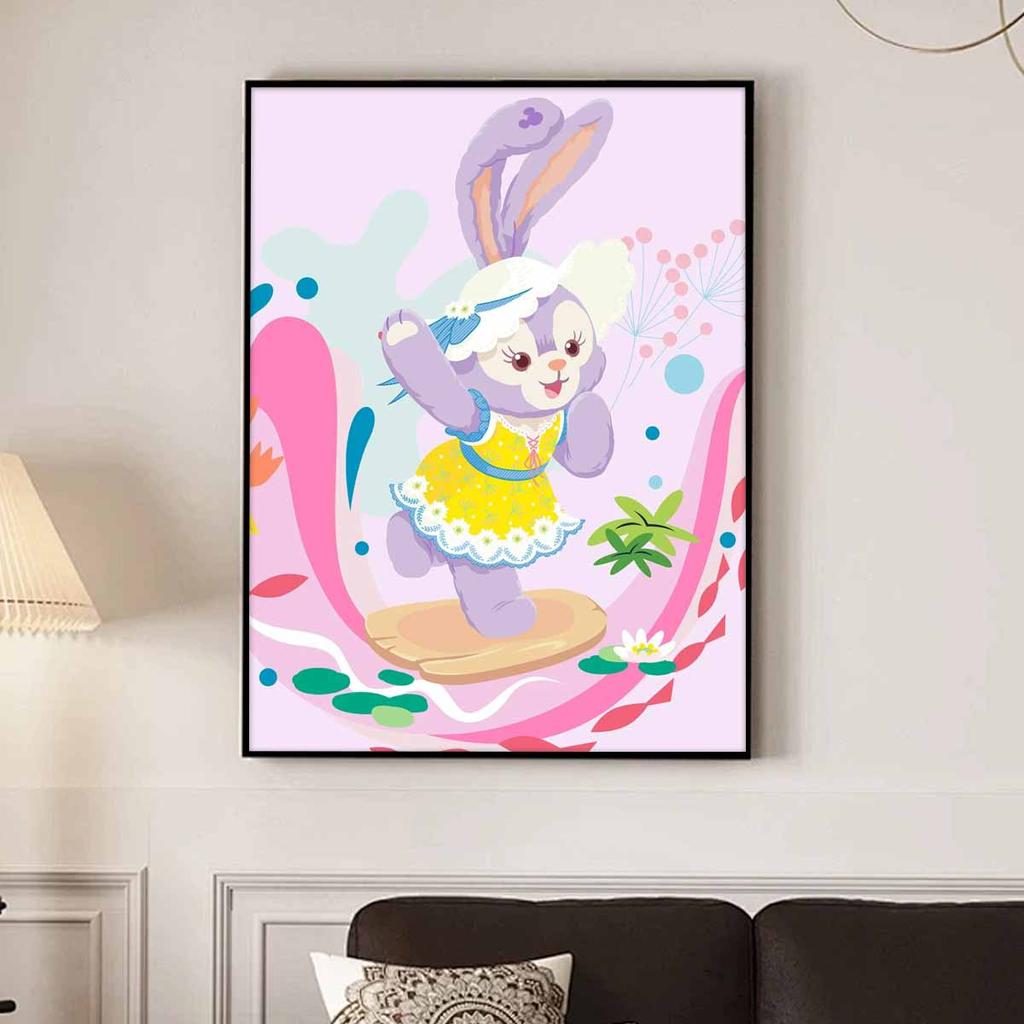 DIY Diamond Painting A Cute Little Rabbit Cross Stitch Kit Mosaic Art Diamond Painting Full Circle Diamond Home Decoration