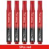 1/10/100pcs 2mm Red Blue Ink Black Permanent Marker Pens, Fine Tip, Waterproof, Quick Drying Drawing Pens Wood Stone Metal Glass