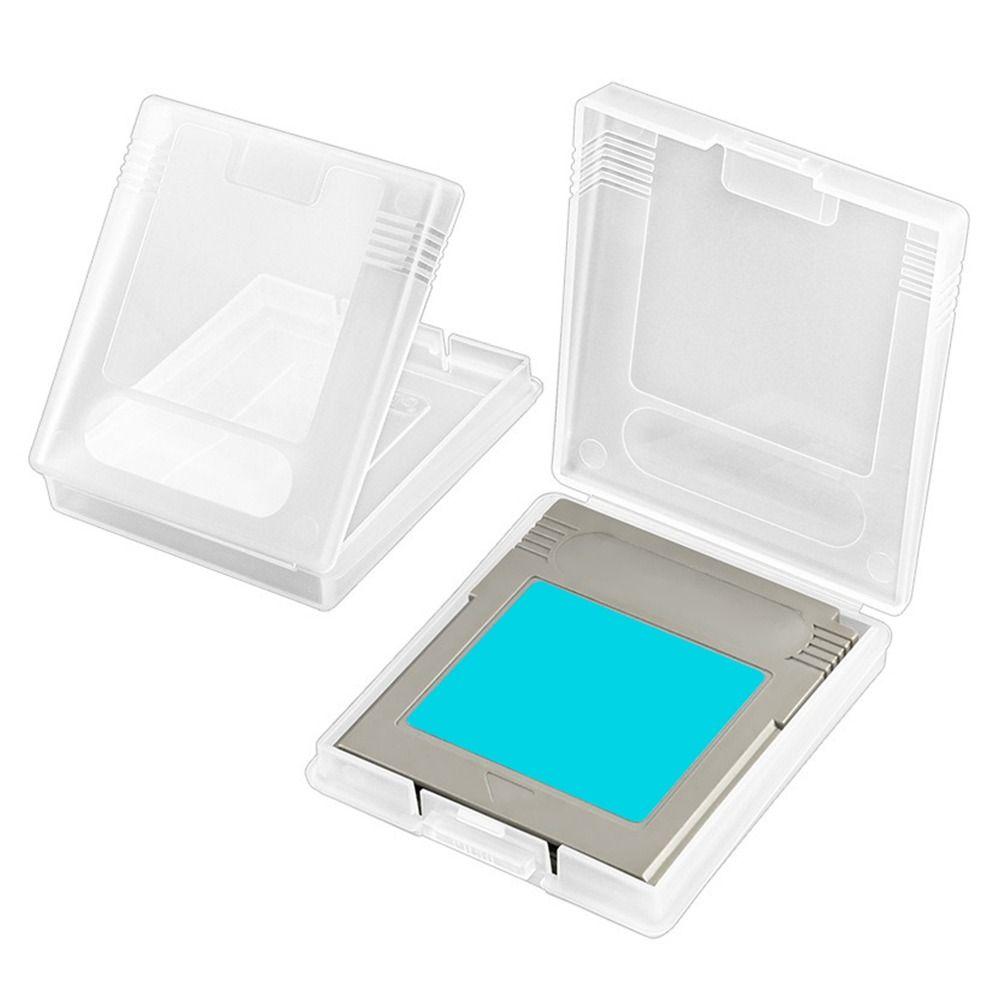 2Pcs Plastic Game Cartridge Case Clear Hard Shell Gaming Card Box Anti-Dust Scratch-Resistant For Gameboy Color Gb Gbc Gbp