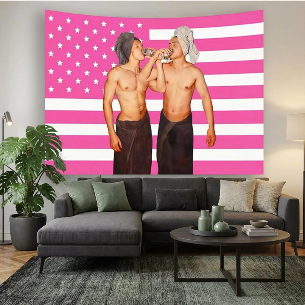 Vintage Heated Rivalry Tapestry Retro Game Day Flag Sporty Wall Decor Classic Athletic Banner Hudson Williams