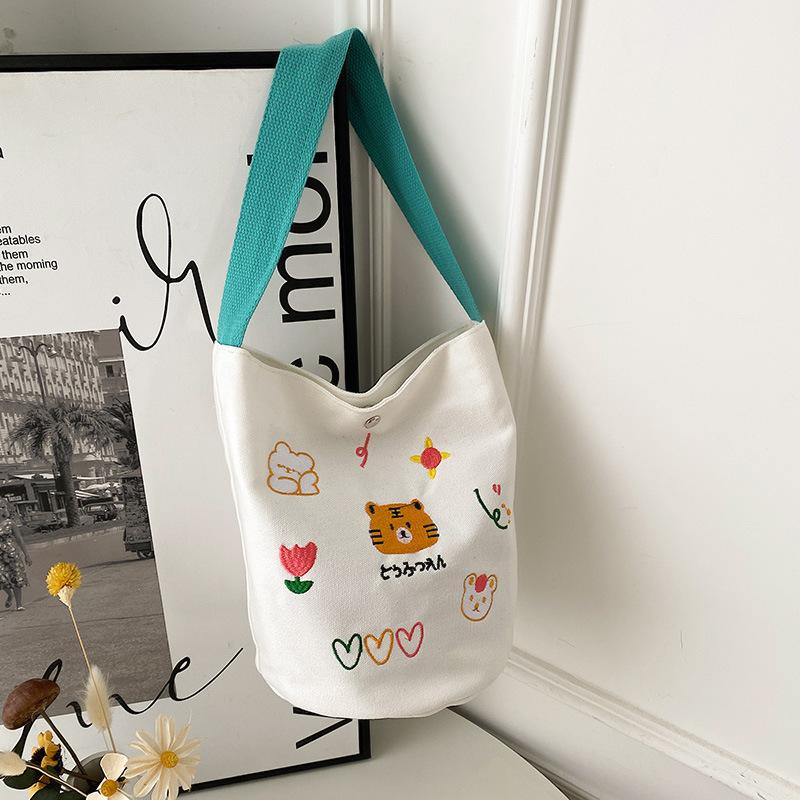 Canvas bag new women's bag fashionable sweet cute change bag bag bag