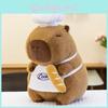Adorable Large Capybara Plush Toy Creative Chef Headphone Cuddly Pillow Gift For All Ages