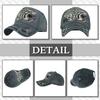 CHROME CRANE Vintage Distressed Cap with Shark Logo CB121 Men's Patch, (Navy)