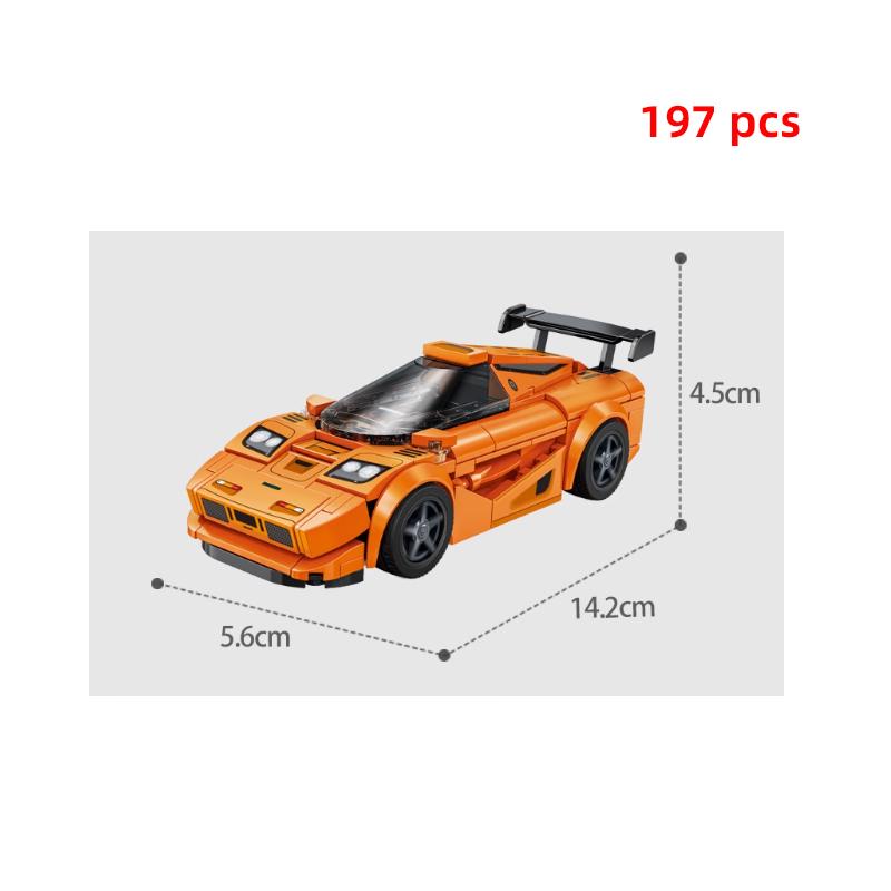 Technical Car Speed Sports Car Building Blocks City Vehicle Street Garage Educational Construction Toys