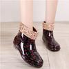 Nonslip waterproof shoes water boots velvet cotton rain shoes rain boots cover shoes women adult fashion warm high tube rain shoes women