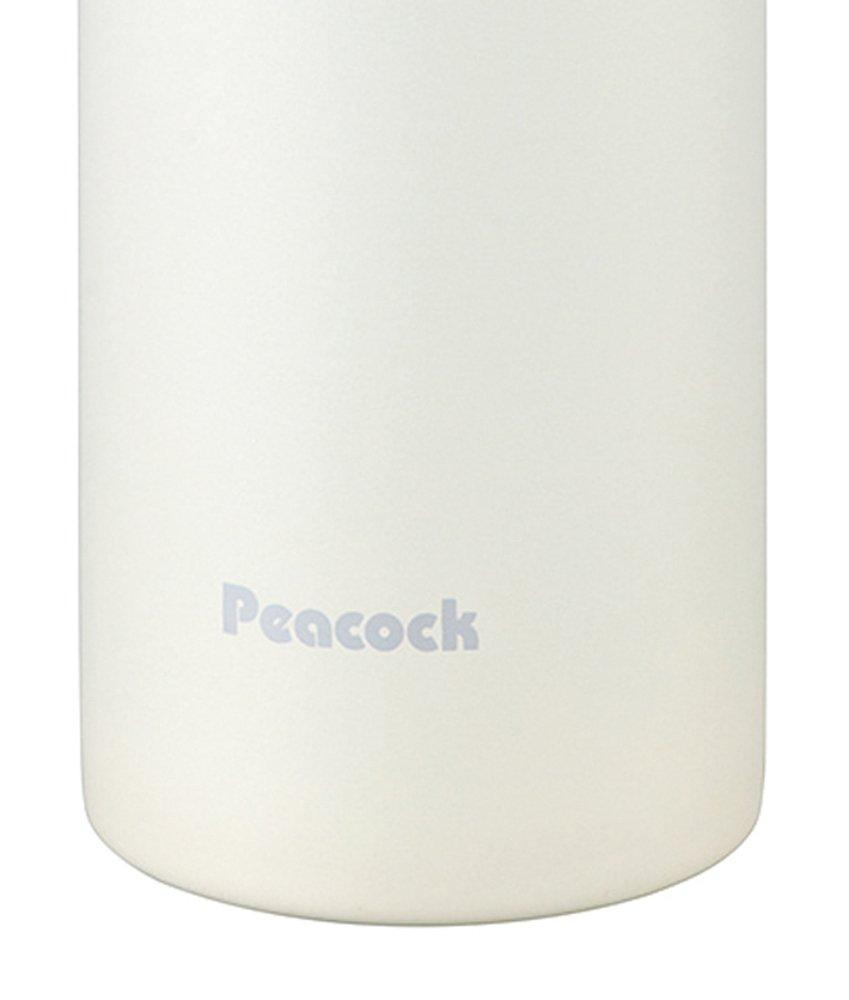 Peacock AMO-350 W One-Touch Mug, Insulated, 0.35L, White Smoke