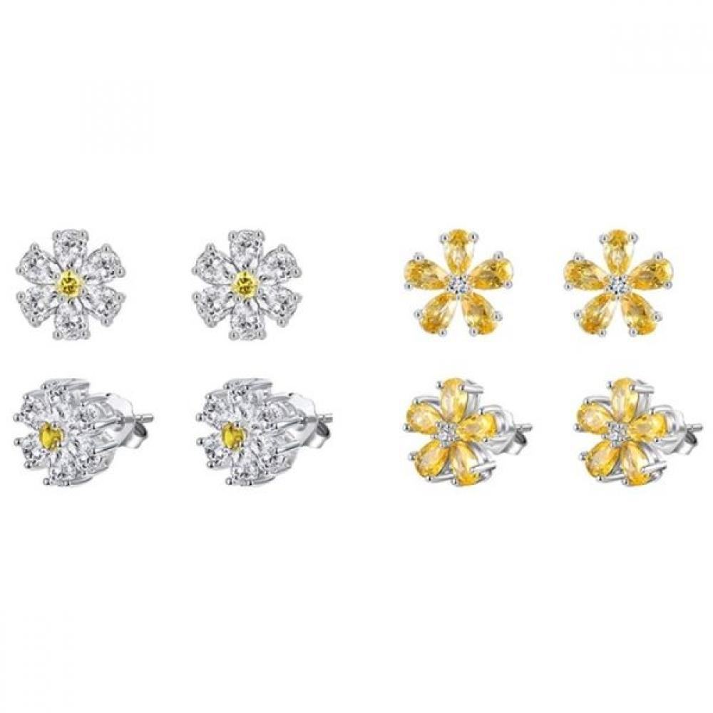 

Iceball Pear Flower Earring yellow