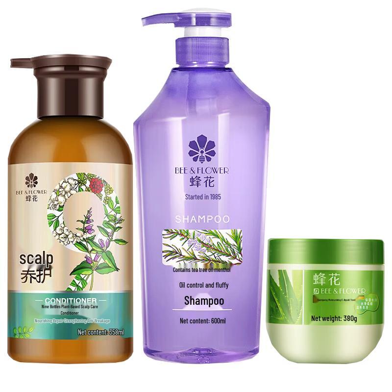 Bee Flower Plant Extract Hair & Scalp Care Set