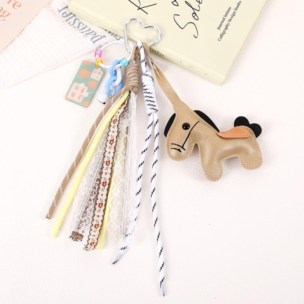 Cartoon Zodiac Pony Bag Pendant Leather Chinese New Year Gift Kawaii Horse Keychain  Backpack