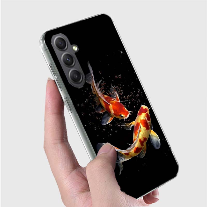Majestic Koi Fish Phone Case for Samsung A16 A26 A36 A56 A17 A37 A57 A07 A06 A02S A03 A04S A05S Galaxy Note 20 10 A50S A71 A51 A