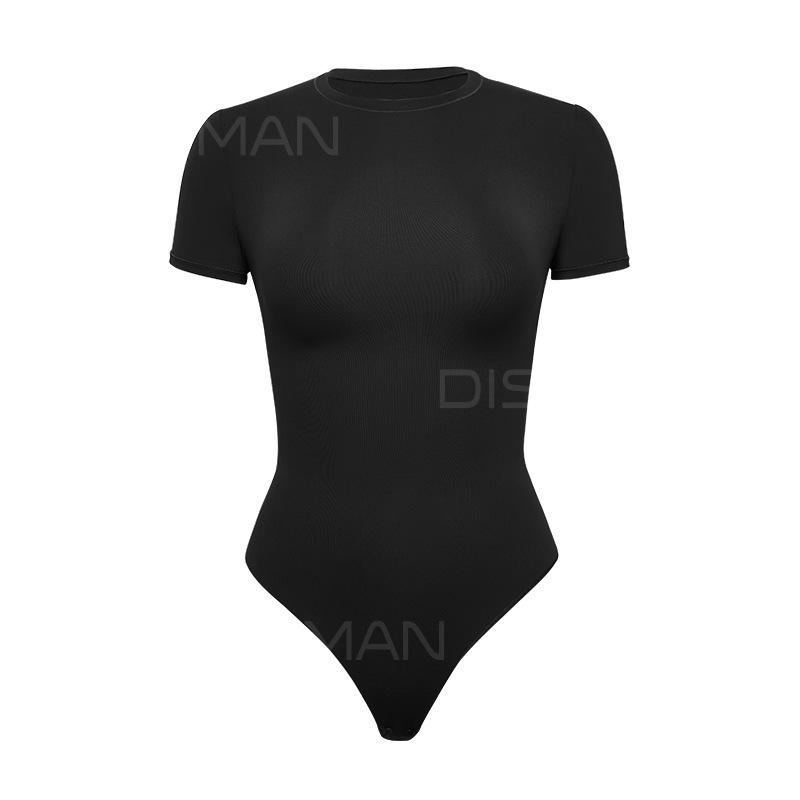 Hot-Selling European & American Style Slim-Fit Long Sleeve Bodysuit: Comfortable, Breathable, Seamless T-Shirt for Spring/Summer
