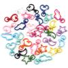 10Pcs Colorful Lobster Clasps Heart Star Moon Shaped Lobster Clasp Snap Hooks DIY Key Ring Bags Chains  Jewelry Making Findings