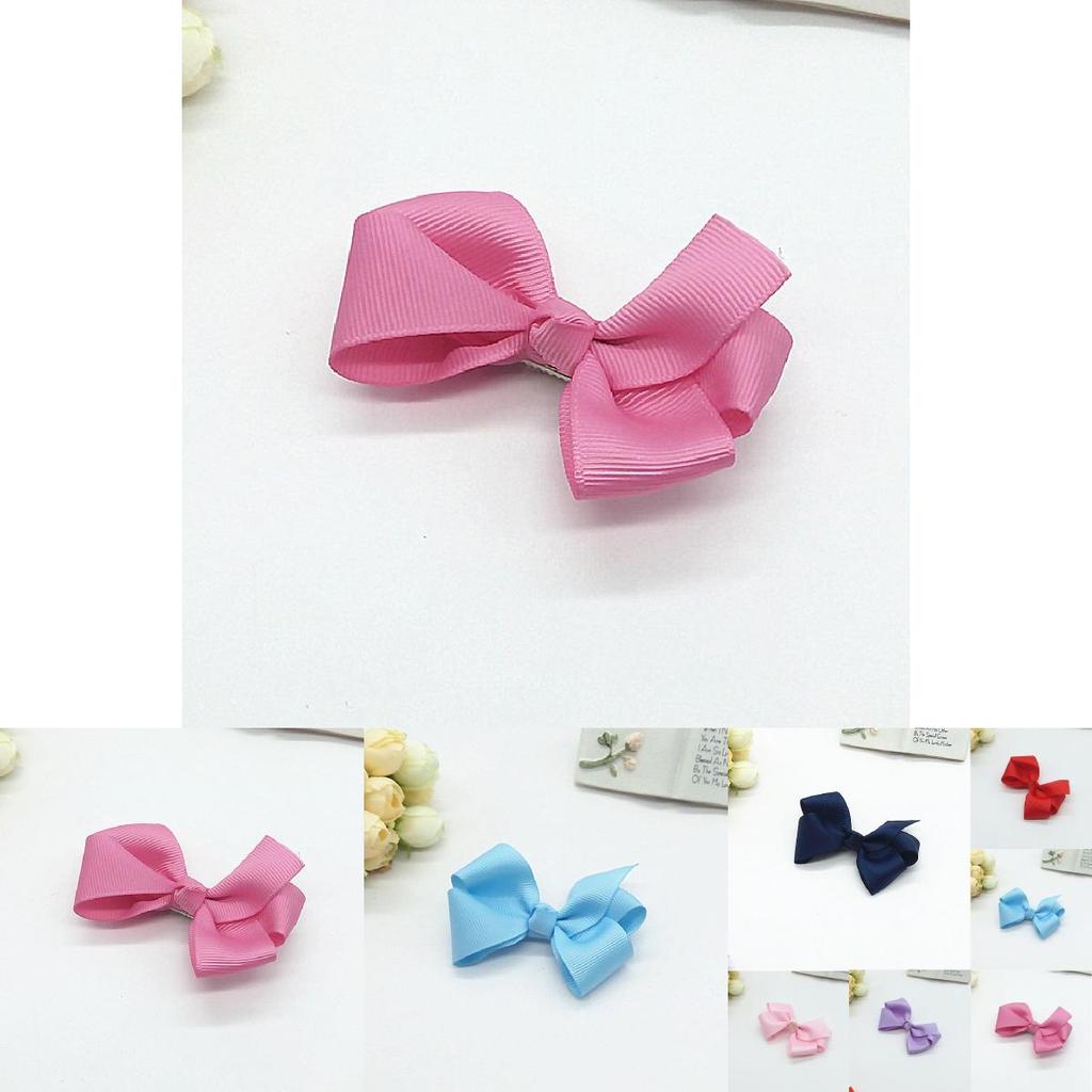 Children Hair Clips With Purple Ribbon Butterfly Hair Accessory For School And Play