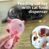 Interactive Cat Treat Launcher Infrared Laser Bird Shape Cat Food Thrower Cat Toy Pet Feeding Toys