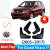 Car Mud Flaps For Suzuki Grand Vitara Escudo JT 2005~2017 2016 Splash Guards Mud Guard Fender Anti-Splash 4Pcs Car Exterior Part