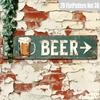 Retro Metal Wall Art for Home Office Beer Bar Decor