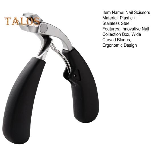 Negleklipper for tykke negler Heavy Duty tåneglklipper med oppsamlingsboks Bred kjeveåpning Fingernegleklipper for seniorer
