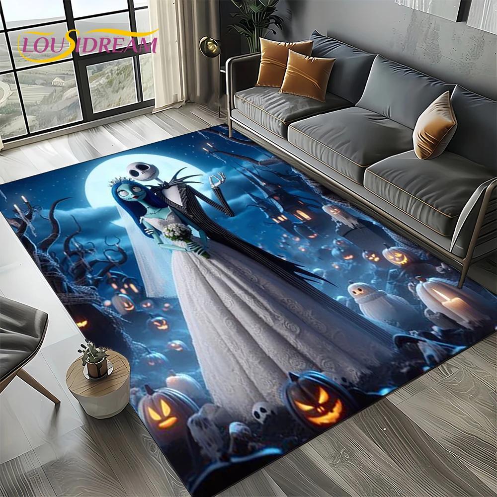 The Nightmare Before Christmas Cartoon Carpet Rug for Bedroom Living Room Home Sofa Decoration,kids Large Decor Floor Mat Gift