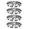 4 Piezas 14 Pulgadas Cubo Completo Aspecto Elegante Se Ajusta a Rueda R14 Cubierta para la Mayoría de Coches Camionetas SUV