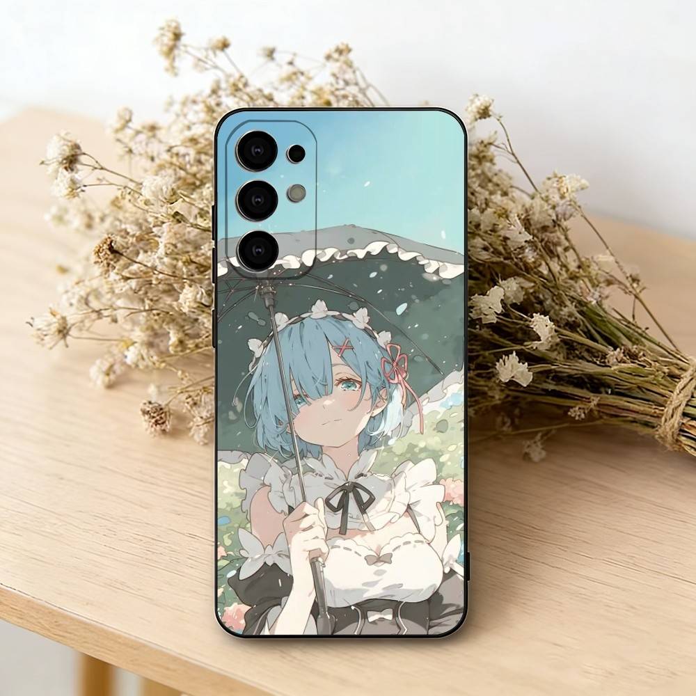 

Чехол для телефона Zero Natsuki Subaru REM для Samsung S25, S24, S21, S22, S23, S30, Ultra, S20, Plus, Fe, Lite, Note, 10, Черный чехол Samsung S23plus5G