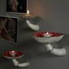 3pcs Mushroom Hanging Shelf Wall Floating Shelf Hanging Decor Shelves For Bedroom, Living Room, Bat