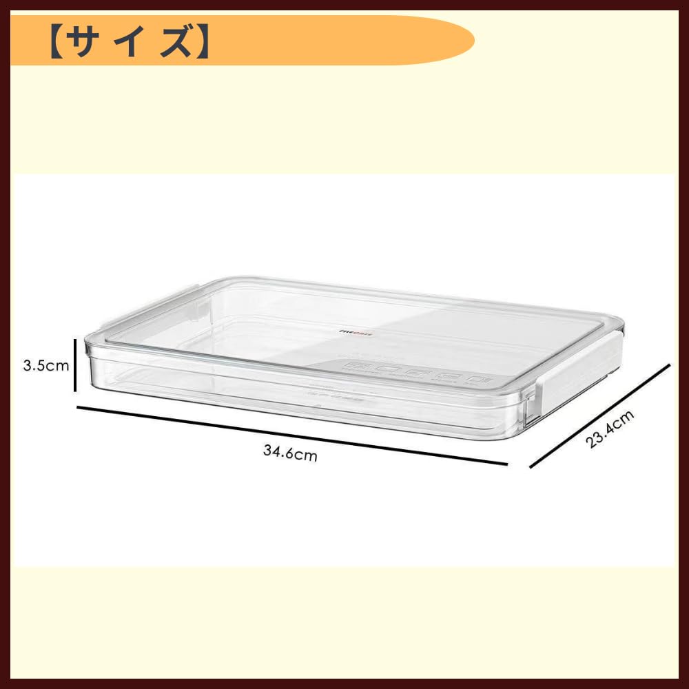 ideamall Document Storage Case, Clear Case with Lid, Document Organizer, Clear, Sturdy, Stackable, A4 Size, Set of 2 (3.5cm Thick)