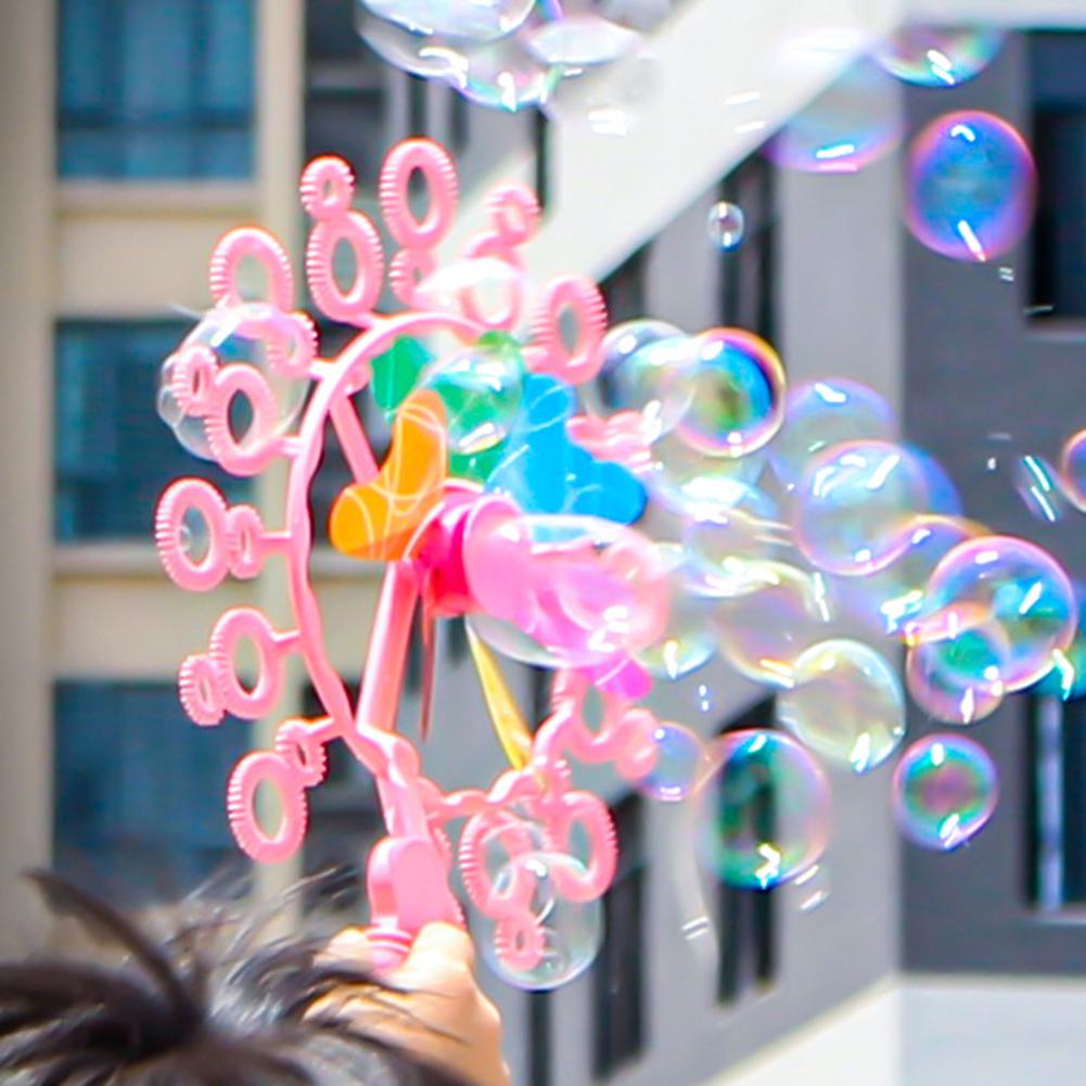 Glücklich Spielen Handheld Manuelle Blasen Windmühle Blase Kid Zauberstab Stick Kinder